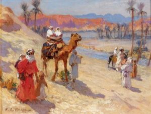 La Caravane by Frederick Arthur Bridgman
