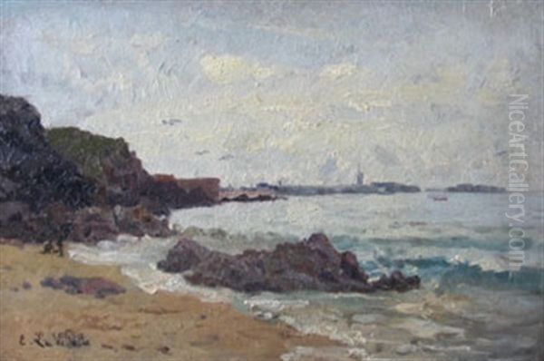 Deux Personnages Sur La Plage - view 1