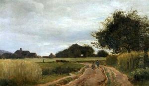Le Chemin Entre Chailly Et Barbizon by Leon Villevielle