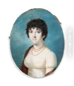 Portrait De Pauline Borghese by Jean Francois Marie Villiers-Huet