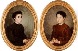 Retratos De La Prima (+ La Hermana Del Pintor; Pair)