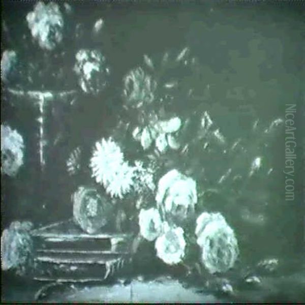 Floral Still Life With Books - view 1