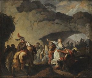 La Fille D'arioviste Faite Prisonniere Par Cesar Lors De La Defaite Des Germains by Francois Andre Vincent