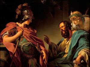Alcibiades, Socrates Y El Genio by Francois Andre Vincent
