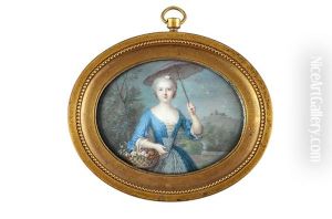 Jeune Femme A L'ombrelle (after Jean-marc Nattier)