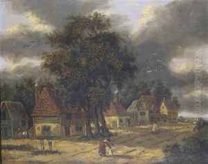 Figures In A Rural Hamlet