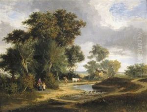 A Family In A River Landscape A Family In A River Landscape