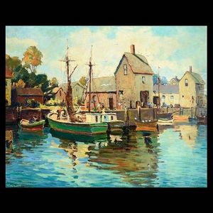Harbor Scene Harbor Scene
