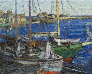 Harbor Scene Harbor Scene