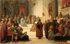 L'audience Du Roi by Auguste Jean Bapt. Vinchon