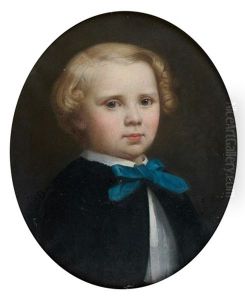 Portrait De Maurice Cornuau by Auguste Jean Bapt. Vinchon