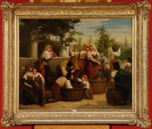 Les Vendanges by Franz Kaspar Huibrecht Vinck