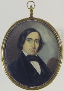 A Gentleman, Wearing Black Coat, Matching Waistcoat, White Chemise And Tied Black Cravat. by Hugh Bridport