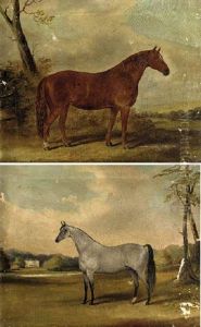 A Two Year Old Filly In A Landscape A Two Year Old Filly In A Landscape