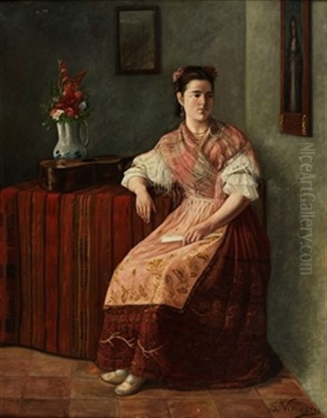 Joven En Interior - view 1