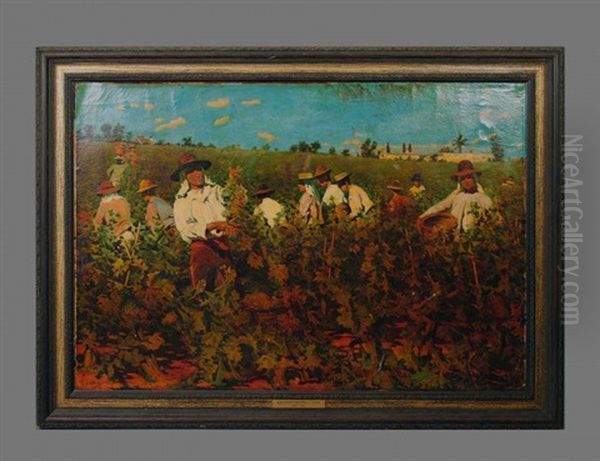 Peasants Picking Grapes - view 1