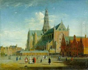 The Grote Market, Haarlem, With The Church Of Saint Bavo