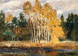Birken Am Wasser by Carl Vinnen
