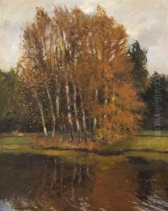 Birken Am Wasser by Carl Vinnen