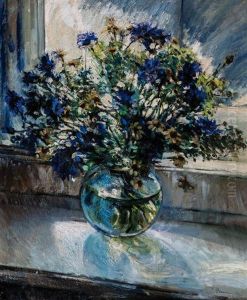 Still Life With Flowers by Sergei Arsenievich Vinogradov