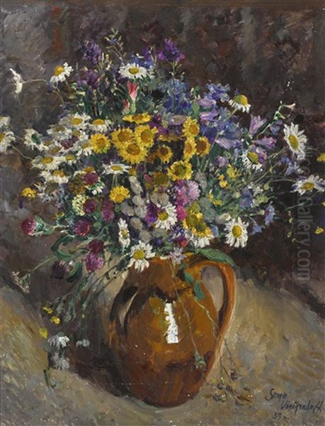 Still Life With Vase Of Flowers - view 1