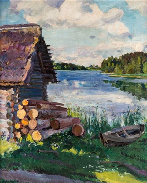 A Lake In The Evening - view 1
