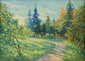 Landscape by Sergei Arsenievich Vinogradov