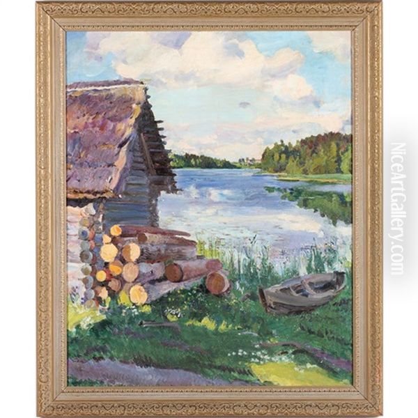 A Lake In The Evening - view 1