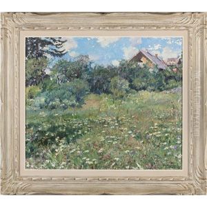 A Field Of Flowers by Sergei Arsenievich Vinogradov