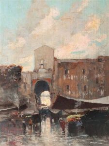 Flower Market From Provence by Aurel Vintilescu