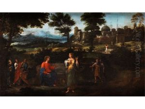 Christus Und Die Samariterin An Der Quelle by Giovanni Battista Viola