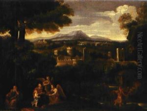 Paesaggio Con Il Riposo Nella Fuga In Egitto by Giovanni Battista Viola