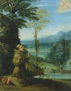 Saint Francis Receiving The Stigmata by Giovanni Battista Viola