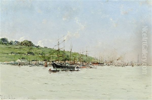 Boats On The Seine - view 1