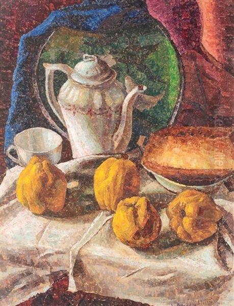 Still Life With Quinces And Tea Pot - view 1