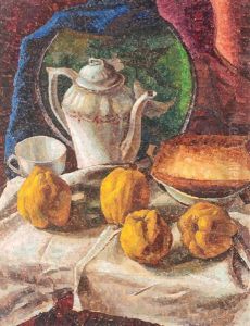 Still Life With Quinces And Tea Pot by Leon Viorescu