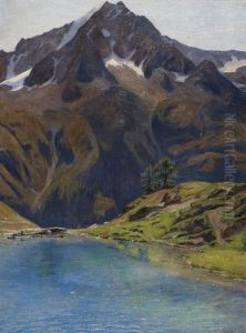 Lac Bleu Et Dent De Perroc Valais