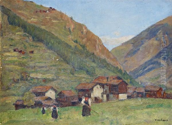 Hauderes D'en Bas, Automne (+ Sketch; Verso) - view 1