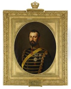 Portratt Av Kung Karl Xv Av Sverige Och Norge (1826-72)