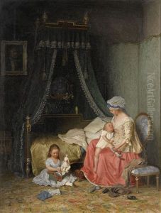 Sangkammarinterior Med Mor Och Barn by Gottfrid Virgin