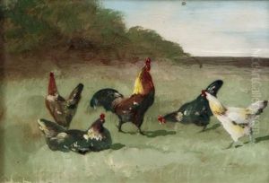 Basse-cour by Charles Louis Eugene Virion