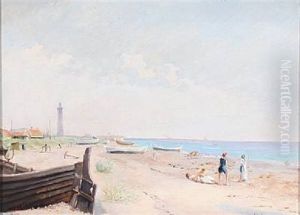 At Skagen Beach by Frederick Mayer Visby