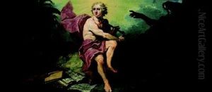 Allegorie Auf Den Sieg Der Kunste Uber Die Zeit by Mathias De Visch