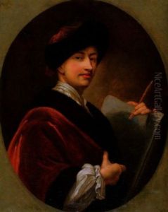 Portrait Des Malers Kupetzky by August Vischer