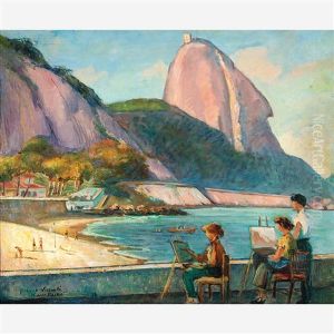 Praia Da Urca by Adolfo Ferraguti Visconti