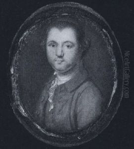 A Gentleman Wearing Mauve Coat, Matching Waistcoat And White Cravat by Francois Xavier Vispre