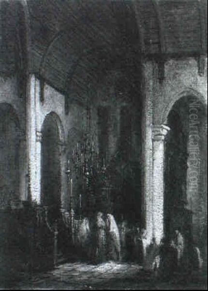 The Interior Of A Dutch Synagogue - view 1