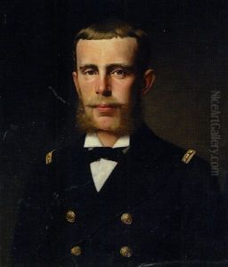 Portrat Kronprinz Rudolf In Der Uniform Eines Korvettenkapitans Der K.u.k Kriegsmarine