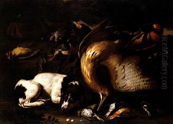 Natura Morta Con Cane E Cacciagione - view 1