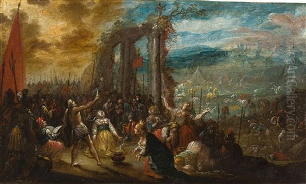 Antike Opferungsszene - view 1